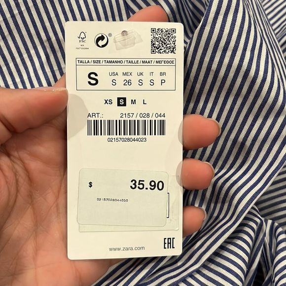 ZARA Wrap blouse with backless bow back - Picture 8 of 9